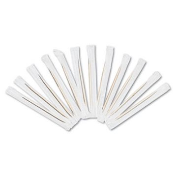 Cello-Wrapped Round Wood Toothpicks, 2.5