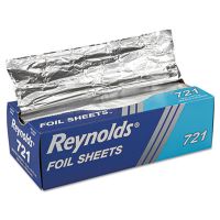 Interfolded Aluminum Foil Sheets, 12x10.75, Silver, 500/Box, 6 Boxes/CS