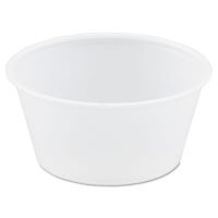 Polystyrene Portion Cups, 3.25 oz, Translucent, 250/Bag, 10 Bags/CS