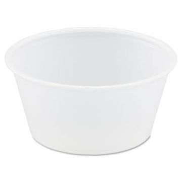 Polystyrene Portion Cups, 3.25 oz, Translucent, 250/Bag, 10 Bags/CS