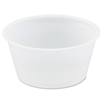 Polystyrene Portion Cups, 2 oz, Translucent, 250/Bag, 10 Bags/CS