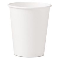 Polycoated Hot Paper Cups, 10 oz, White, 50 Sleeve, 20 Sleeves/CS