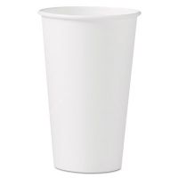 Polycoated Hot Paper Cups, 16 oz, White, 50 Sleeve, 20 Sleeves/CS