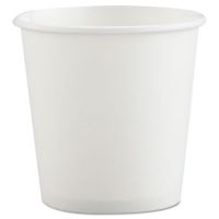 Polycoated Hot Paper Cups, 4 oz, White, 50 Bag, 20 Bags/CS