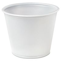 Polystyrene Soufflé; Portion Cups, 5.5 oz, Translucent, 250/Bag, 10 Bags/CS