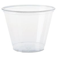 Ultra Clear PET Cups, 9 oz, Squat, 50/Bag, 20 Bags/CS