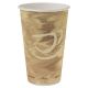 Mistique Hot Paper Cups, 16 oz, Brown, 50/Sleeve, 20 Sleeves/CS