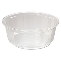 Microwavable Deli Containers, 8 oz, 4.6" Diameterx1.8"h, Clear, 500/CS