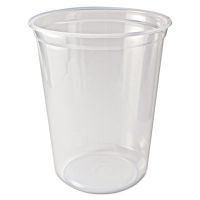 Microwavable Deli Containers, 32 oz, 4.6" Diameterx5.6"h, Clear, 500/CS