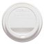 Traveler Cappuccino Style Dome Lid, Polystyrene, Fits 10oz-24oz Hot Cups, White, 1000/CS