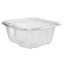 ClearPac SafeSeal Tamper-Resistant/Evident Containers, Flat Lid, 32 oz, 6.4x2.6x7.1, Clear, 200/CS