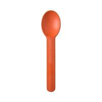 Orange Premium Heavy Duty 6.5 Gauge Frozen Yogurt Dessert Spoon