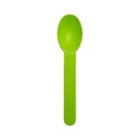 Green Premium Heavy Duty 6.5 Gauge Frozen Yogurt Dessert Spoon