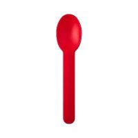 Red Premium Heavy Duty 6.5 Gauge Frozen Yogurt Dessert Spoon