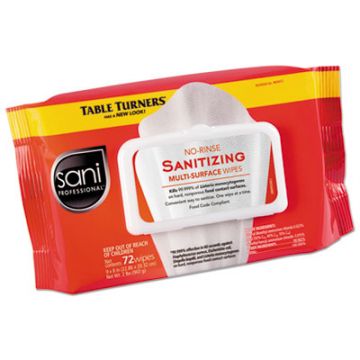 No-Rinse Sanitizing  Multi-Surface Wipes, 9