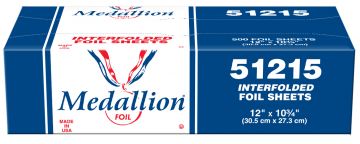 Handi-Foil® Medallion Interfolded Aluminum Foil Sheets, 12