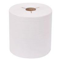 Universal Hand Towel Roll, Notched, 7.5"x630 ft, White, 6 Rolls/CS