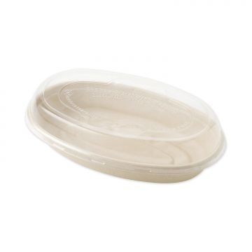 PLA Lids for Fiber Burrito Bowls, 9.7