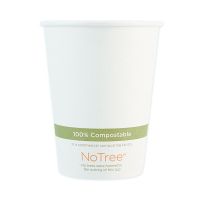 NoTree Paper Hot Cups, 12 oz, Natural, 1000/CS