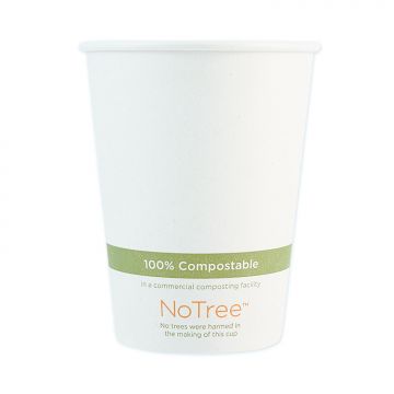 NoTree Paper Hot Cups, 12 oz, Natural, 1000/CS