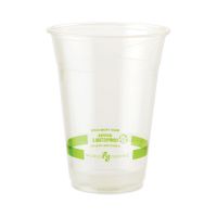 PLA Clear Cold Cups, 20 oz, Clear, 1000/CS