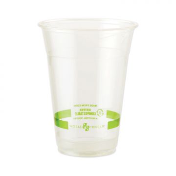 PLA Clear Cold Cups, 20 oz, Clear, 1000/CS