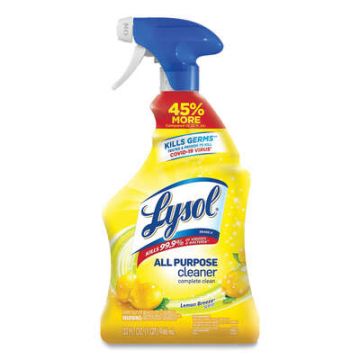 Ready-to-Use All-Purpose Cleaner, Lemon Breeze, 32 oz Spray Bottle, 12/Carton