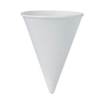 Cone Water Cups, Cold, Paper, 4 oz, White, 200/PK