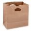 Die Cut Handle Bag Plain 3/4 Die Cut 40#, Kraft, 500/BN