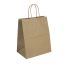 Twist Handle Shopping Bag, Plain Bistro Kraft, FSC Certified Recycled Content, 250/BN