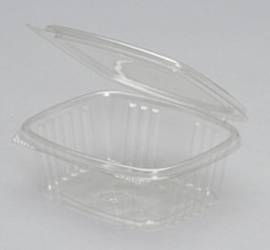 AD12 12 oz. Clear Hinged Deli Container, Case/200