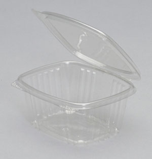 AD16 16 oz Clear Hinged Deli Container, Case/200