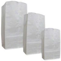 AJM 4# White Paper Grocery Bag, 5x3.3x9.75", 500/BN