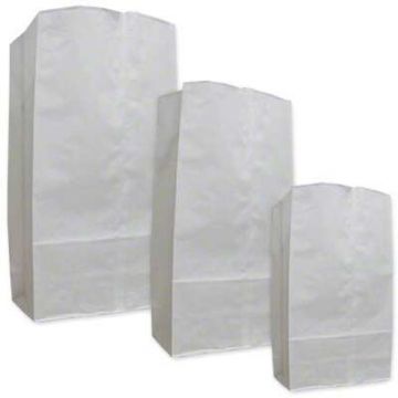 AJM 4# White Paper Grocery Bag, 5x3.3x9.75