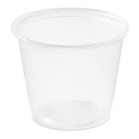 Amhil Plastic Portion Cup - 5.5 oz., Translucent