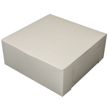 BOXit™ Lock Corner 1 Piece Bakery Box - 10" x 10" x 4"