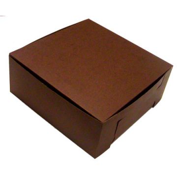 BOXit™ Non-Windowed Chocolate Cupcake Box - 10