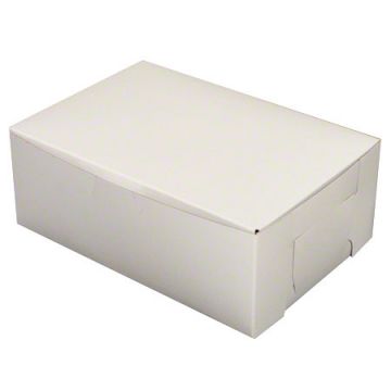 BOXit™ Lock Corner 1 Piece Bakery Box - 8" x 5 1/2" x 3"