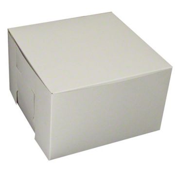 BOXit™ Lock Corner 1 Piece Bakery Box - 8" x 8" x 5"