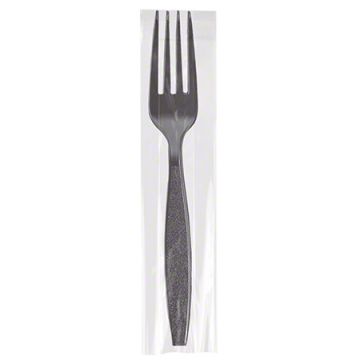 Crystal Ware® Ambiance Polystyrene Heavy Weight Wrapped Cutlery - Fork