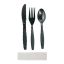 Crystal Ware® Sleek Black Knife/Fork/Napkin/Teaspoon Kit