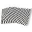 MULMEHË® 12x12" Grease Resistant Deli Wrap, Basket or Box Liner, Black & White Checkered, 100 Pack