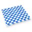 MULMEHË® 12x12" Grease Resistant Deli Wrap, Basket or Box Liner, Blue & White Checkered, 100 Pack