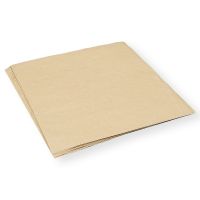 MULMEHË® 12x12" Grease Resistant Deli Wrap, Basket or Box Liner, Kraft Brown, 100 Pack