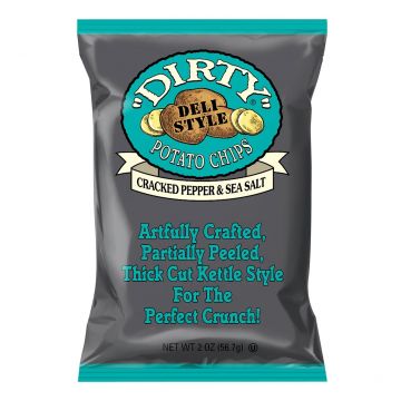 Dirty Chips Kettle Cooked Potato Chips - Cracked Pepper & Sea Salt, 2 oz.