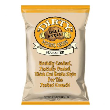 Dirty Chips Kettle Cooked Potato Chips - Sea Salted, 4.75 oz.