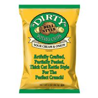 Dirty Chips Kettle Cooked Potato Chips - Sour Cream & Onion, 2 oz.