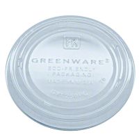 Fabri-Kal® Greenware® Clear Flat Portion Cup Lid For 2 oz.