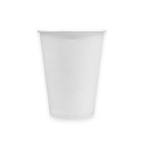 MULMEHË® Disposable Paper Coffee Beverage Hot Cups, White, 12 oz, Case of 1000