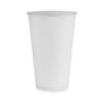 MULMEHË® Disposable Paper Coffee Beverage Hot Cups, White, 16 oz, Case of 1000